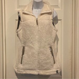 Ladies Free Country White Furry Vest